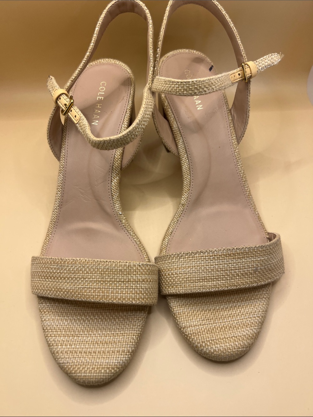 Elegant Beige Ankle-Strap Women’s Sandals